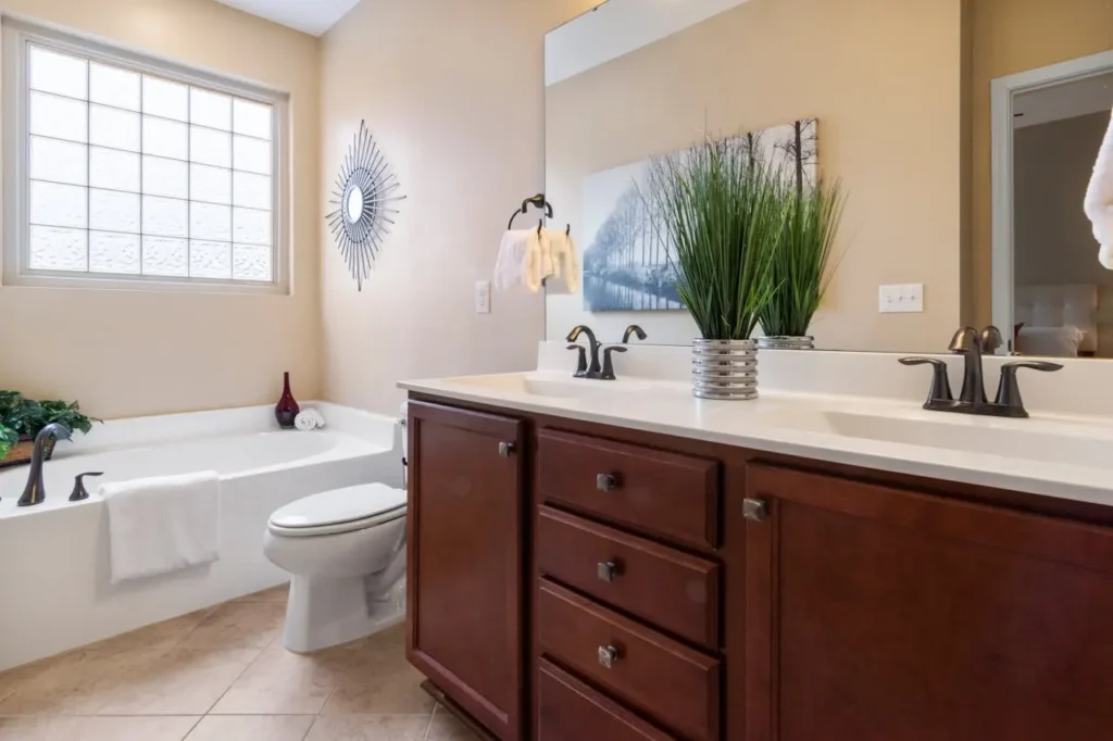 guest bathroom counter decor ideas