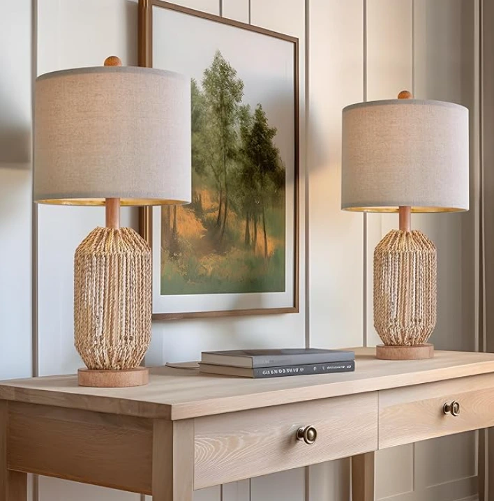 Rattan Table Lamp